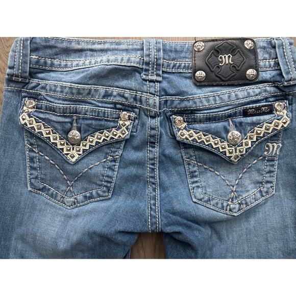 Miss Me JW6192S Skinny flap pocket jeans 27 - Picture 4 of 8